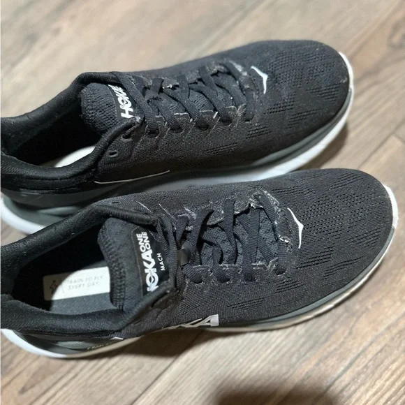 Hoka One One Mach 4 Running Shoes Men 8.5 Black White PROFLY - Picture 8 of 8